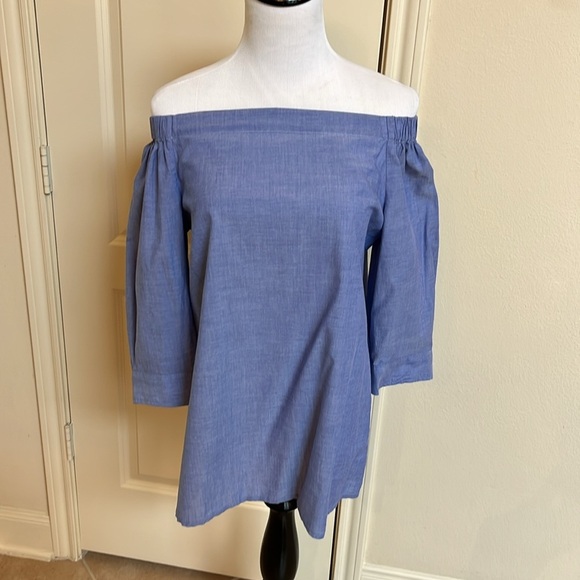 Theory periwinkle top - Picture 6 of 10